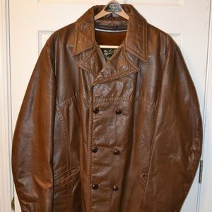 Vintage Men's "The Leather Shop" Leather Jacket